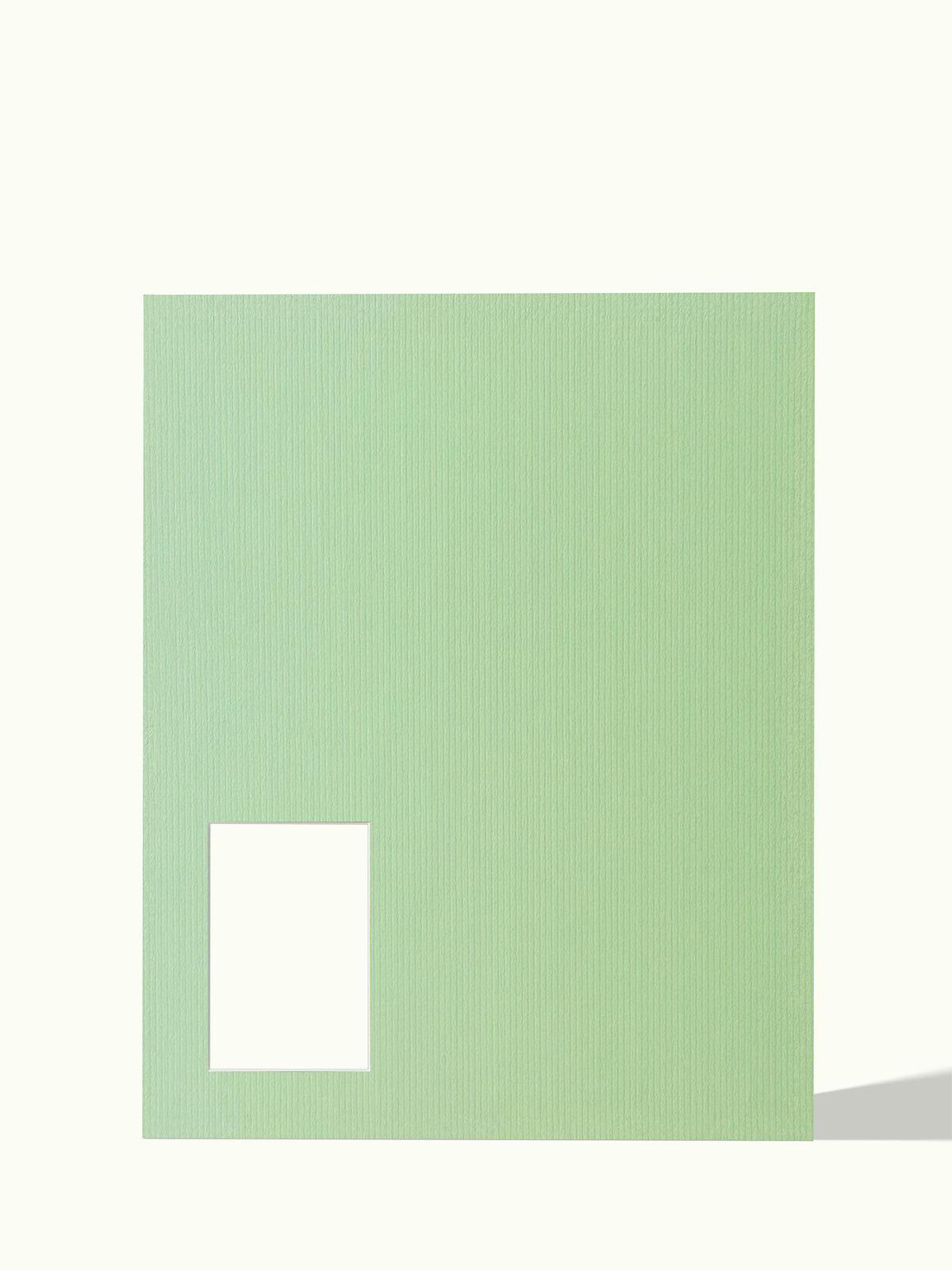 10x15 photo passe-partout in the corner, colour Sage Green