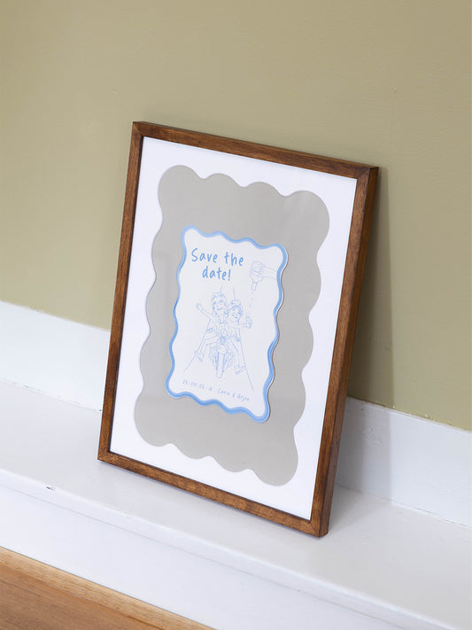 Golvend frame organische vorm - passe-partout