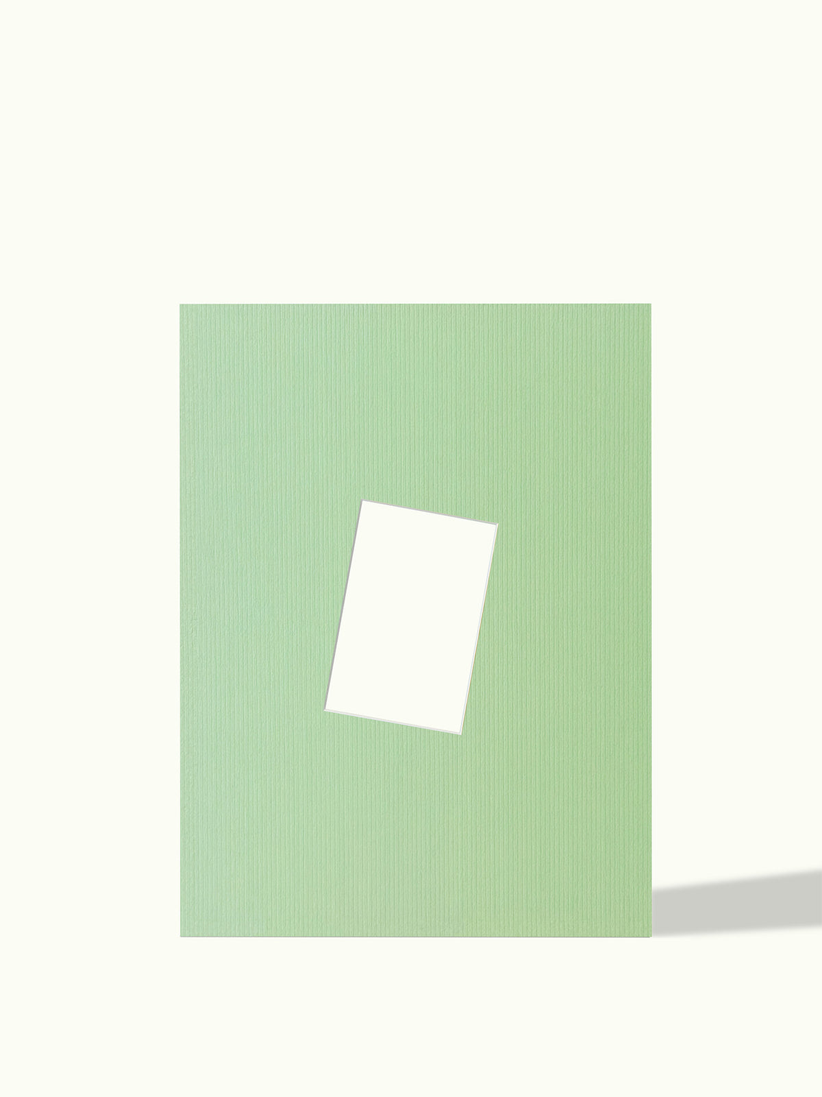 10x15 foto passe-partout, schuin, kleur Sage Green