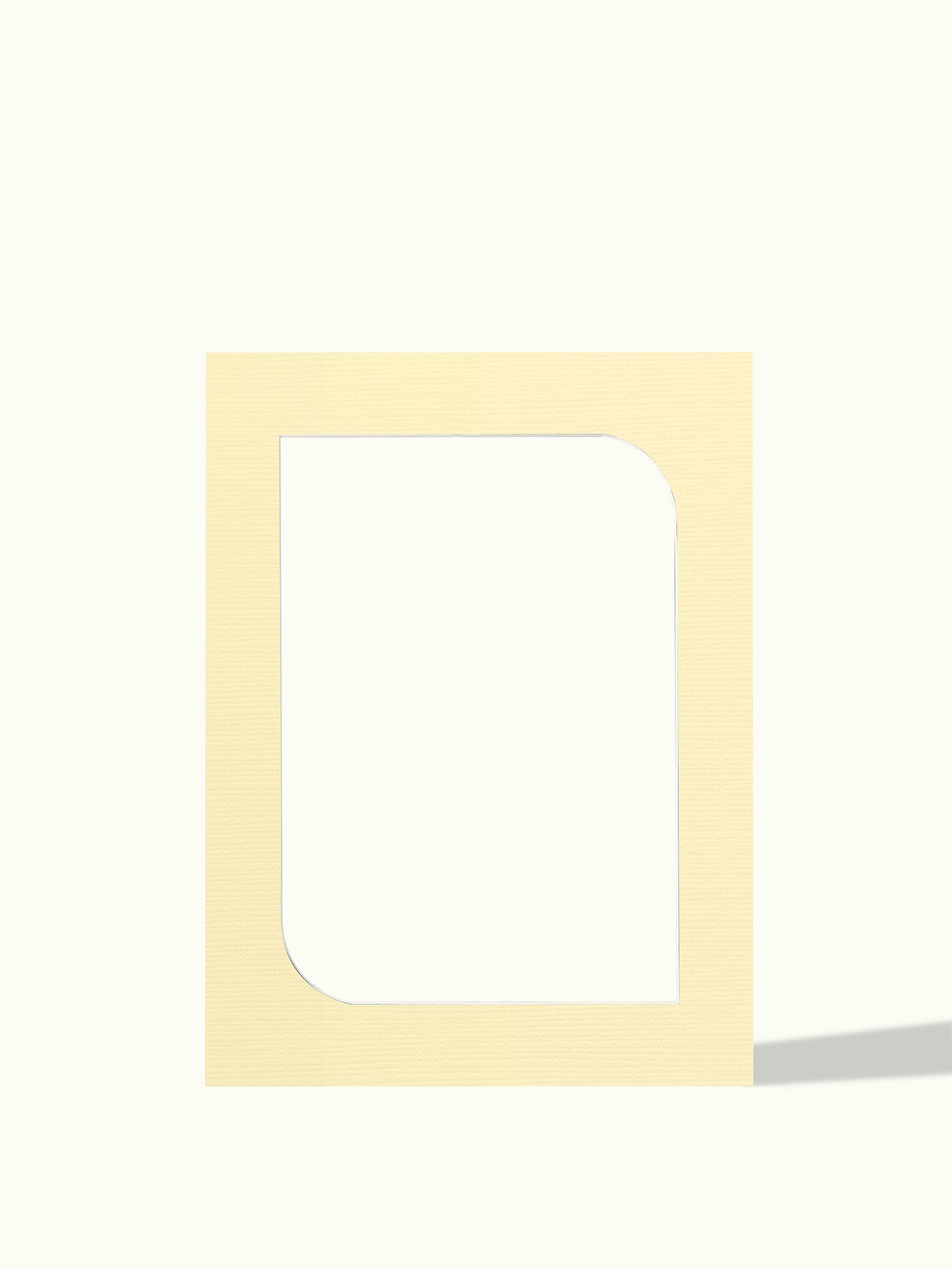 Round corner frame, organic shape - passe-partout
