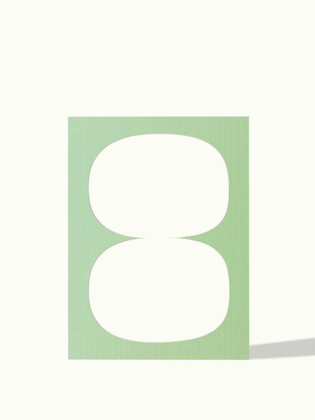Balans passe-partout, organische uitsnede, kleur Sage Green