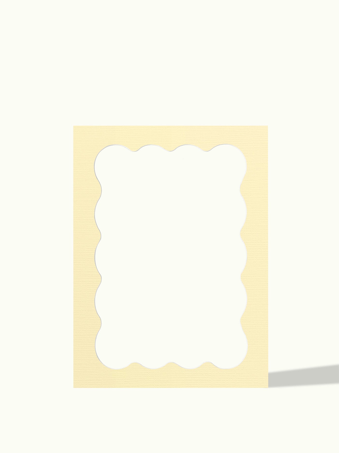 Wavy frame organic shape - passe-partout