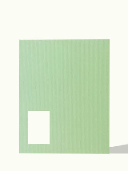 10x15 photo passe-partout in the corner, colour Sage Green