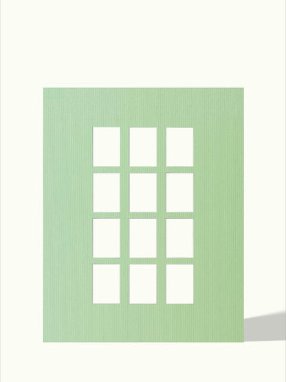 12x Polaroid Instax passe-partout, kleur Sage Green, voor Polaroid mini, 40x50 cm