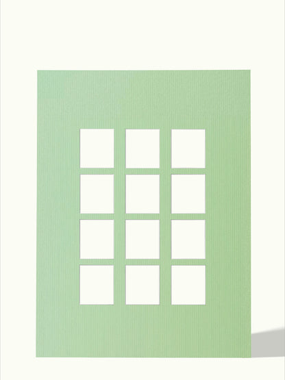 12x Polaroid Instax passe-partout, kleur Sage Green, voor Polaroid square, 50x70 cm
