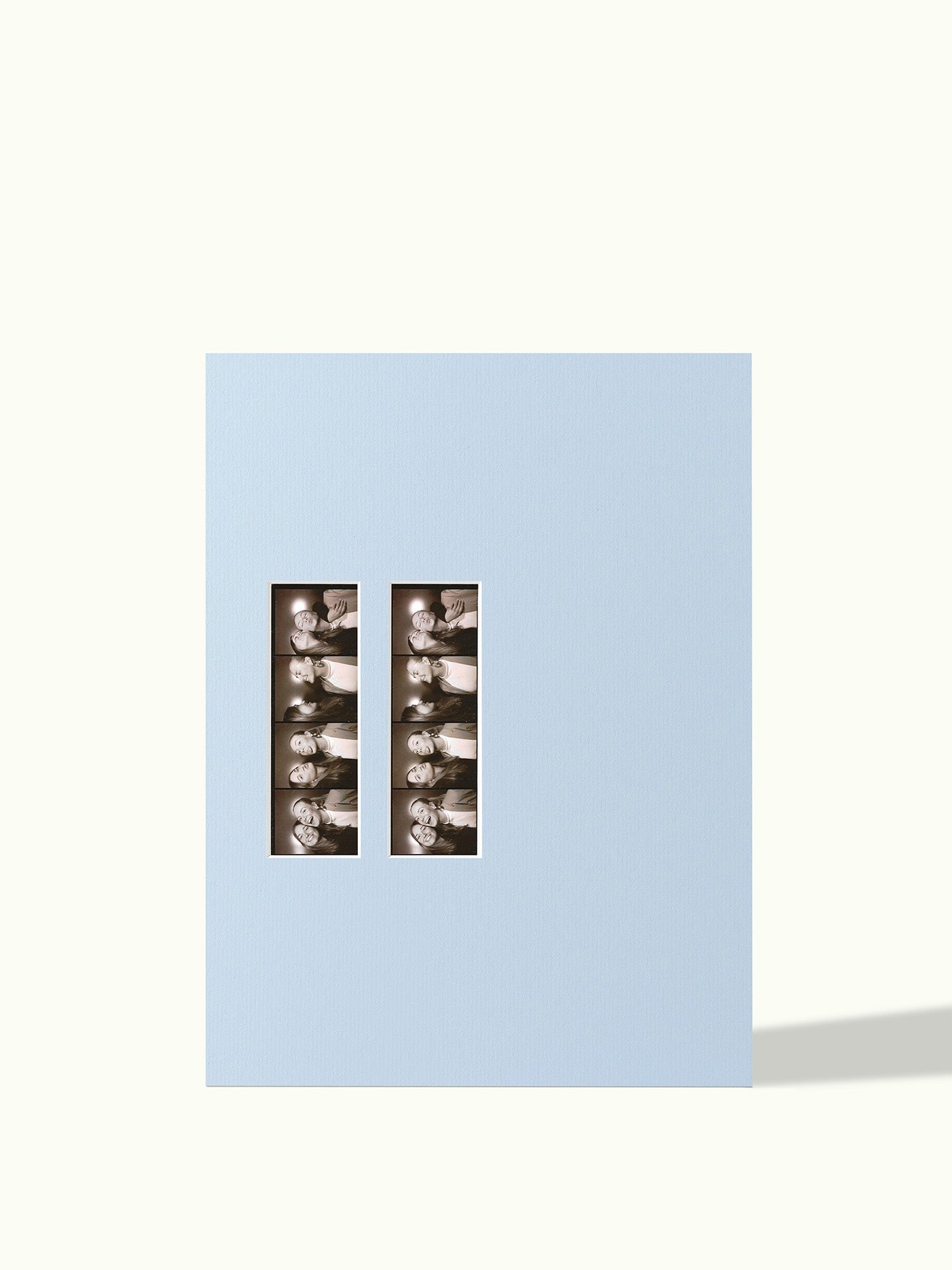2x Fotostrip (kioskfoto) off-center - passe-partout
