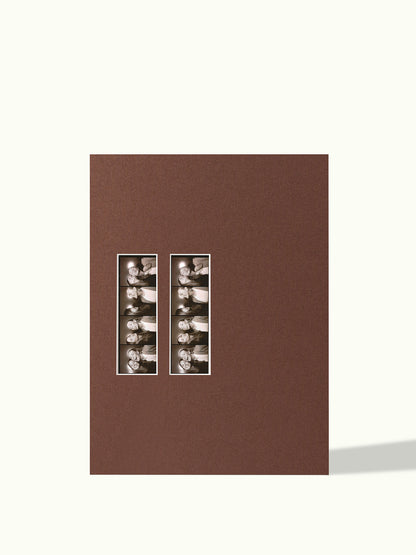 2x Fotostrip (kioskfoto) off-center - passe-partout