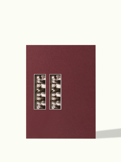 2x Fotostrip (kioskfoto) off-center - passe-partout