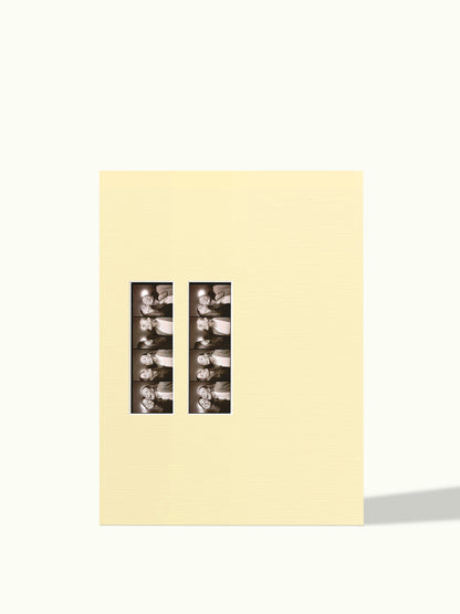 2x Photostrip (photobooth photo) off-center - passe-partout