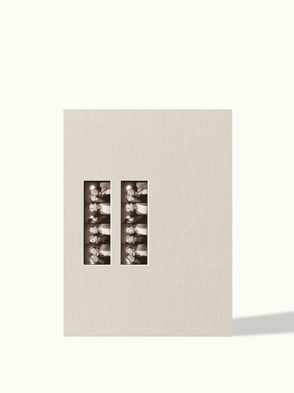 2x Fotostrip (kioskfoto) off-center - passe-partout