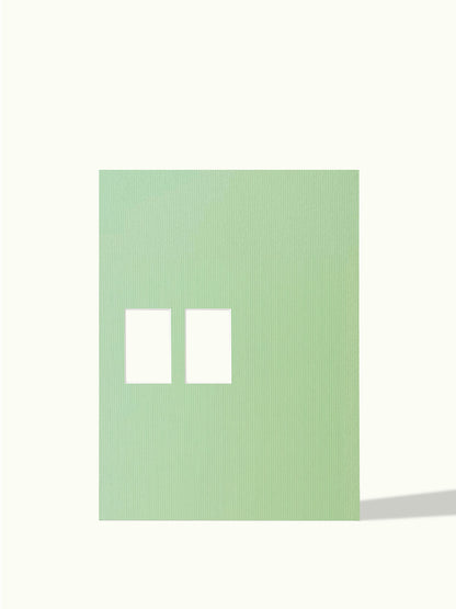 2x Polaroid Instax mini passe-partout, off-center, colour Sage Green