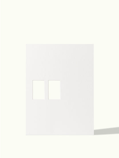 2x Polaroid Instax mini off-center - passe-partout