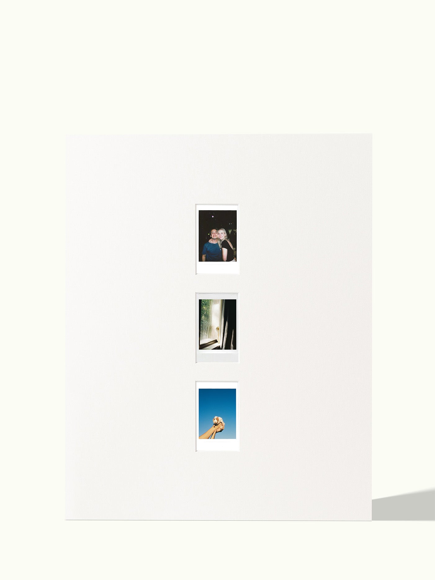 Verticale Polaroid reeks (2,3,4 foto's)