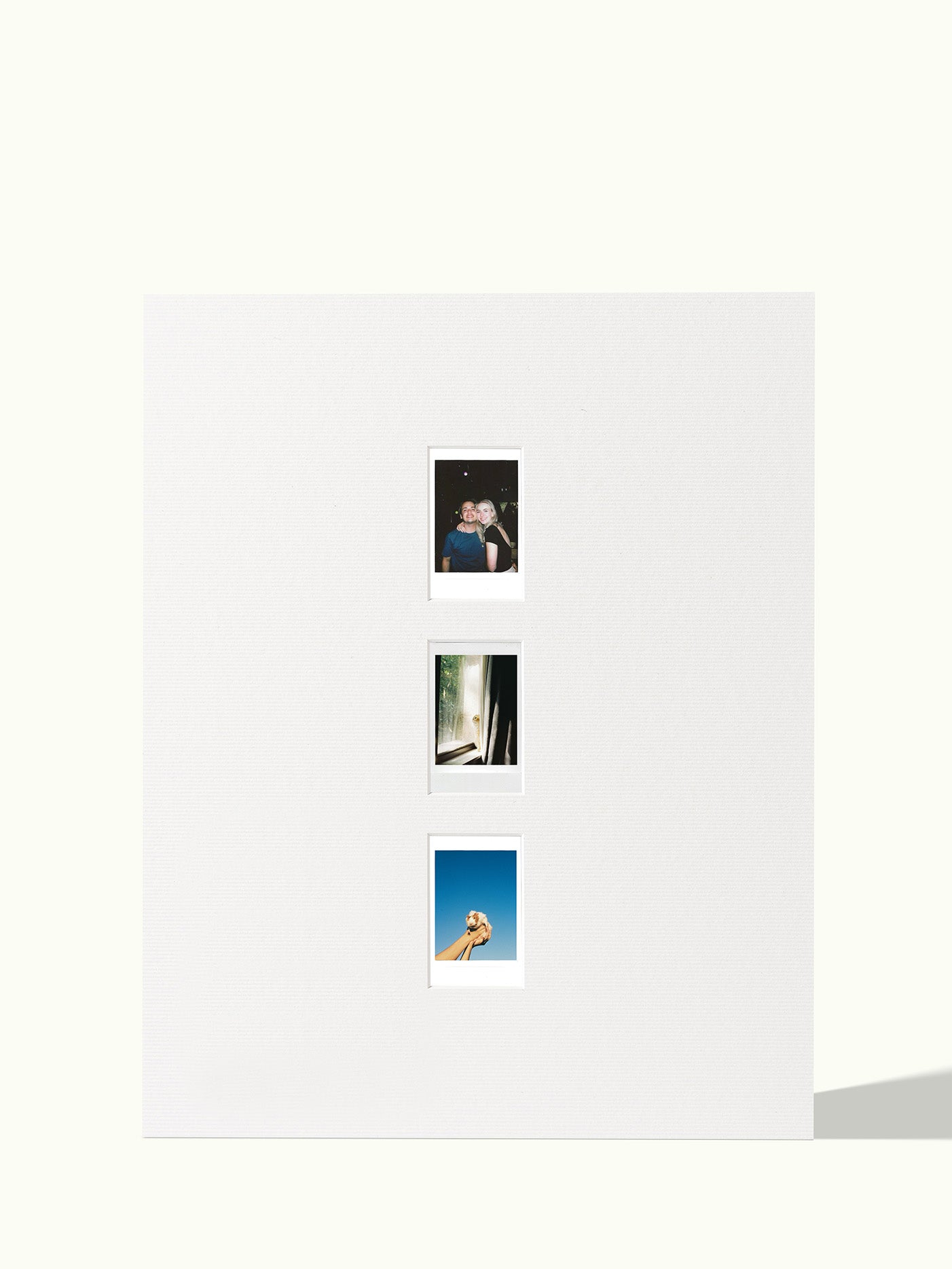 Verticale Polaroid reeks (2,3,4 foto's)