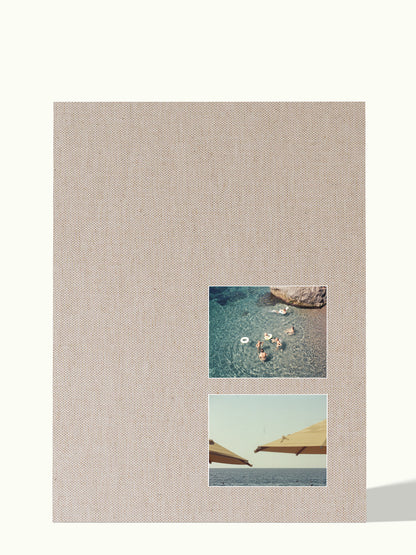 50x70cm - 2x 15x20cm foto off-center - passe-partout