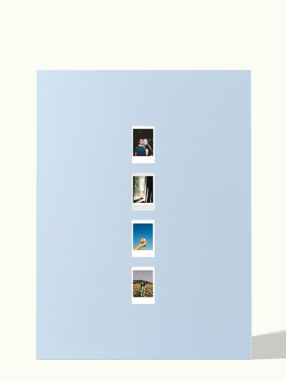Verticale Polaroid reeks (2,3,4 foto's)