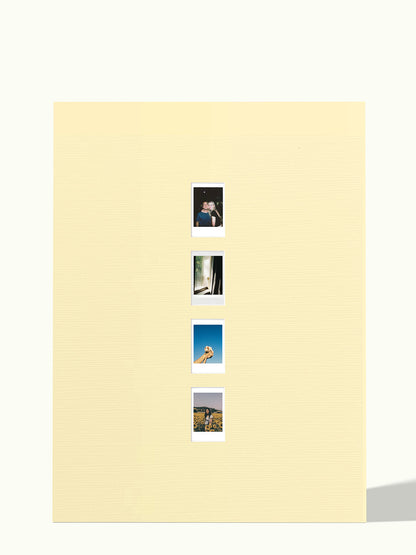Verticale Polaroid reeks (2,3,4 foto's)