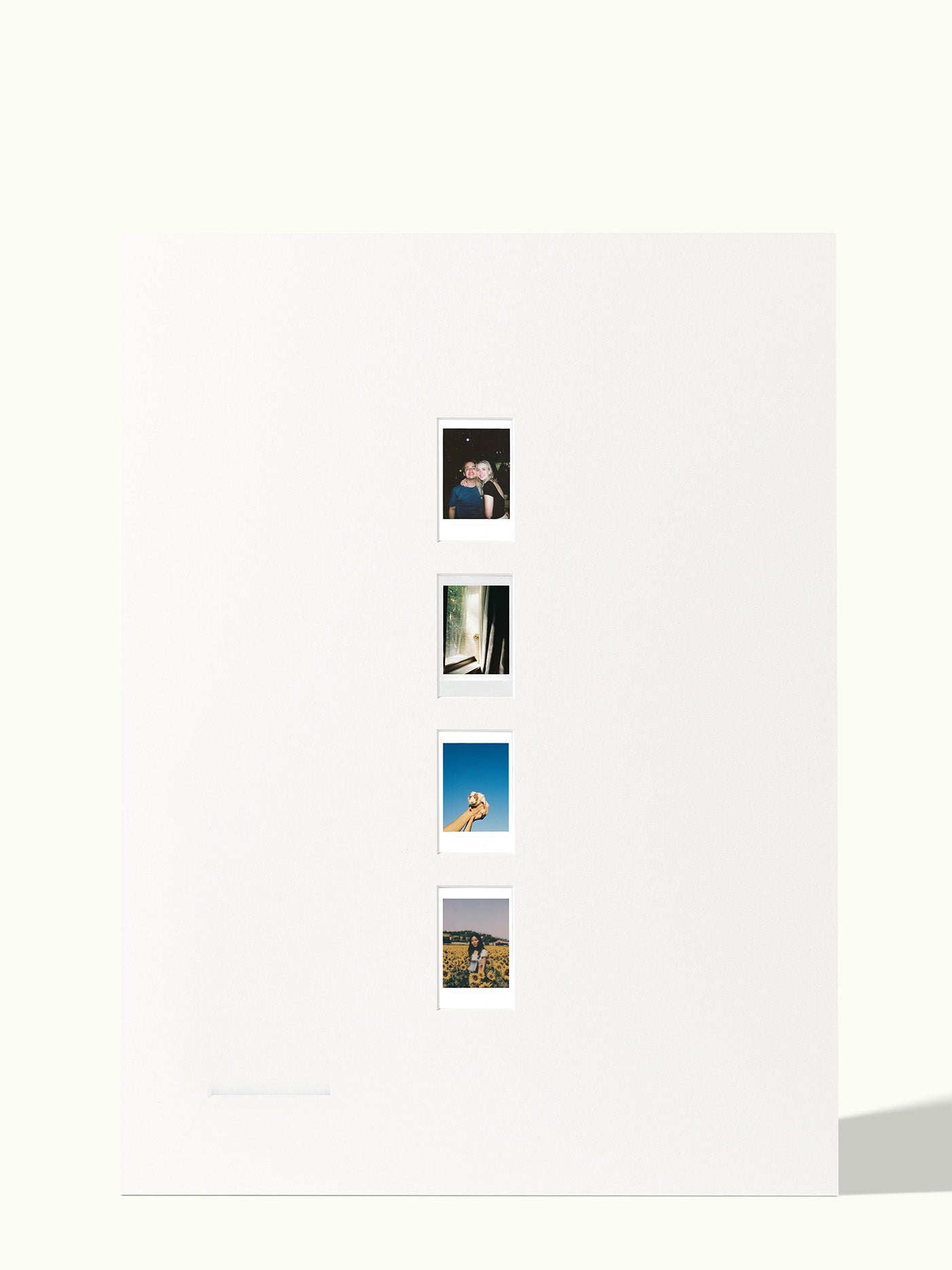 Verticale Polaroid reeks (2,3,4 foto's)