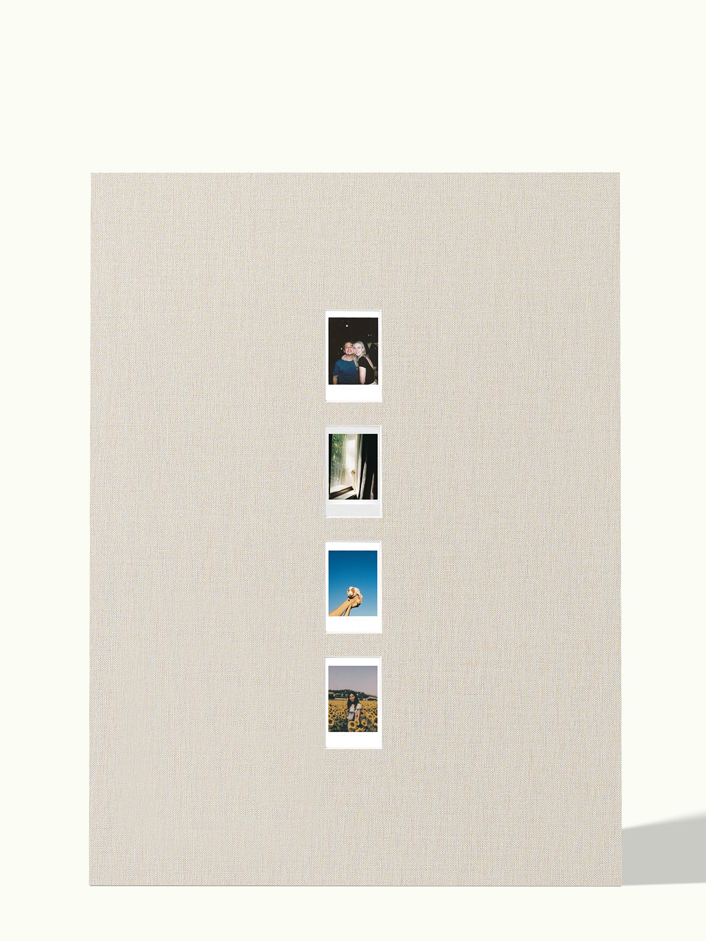 Verticale Polaroid reeks (2,3,4 foto's)