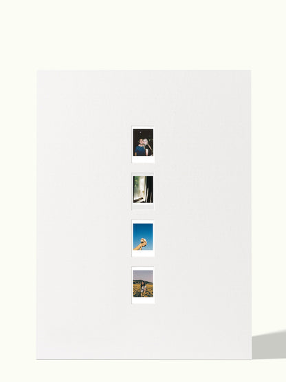 Verticale Polaroid reeks (2,3,4 foto's)