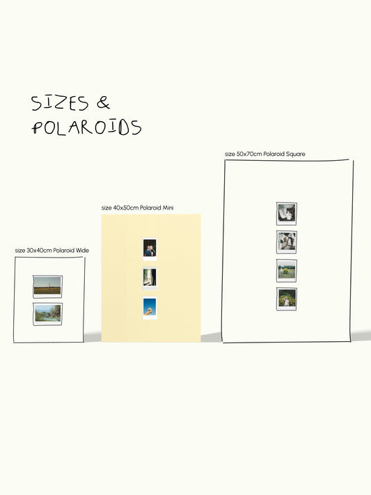 Vertical Polaroid series (2, 3, 4 photos)