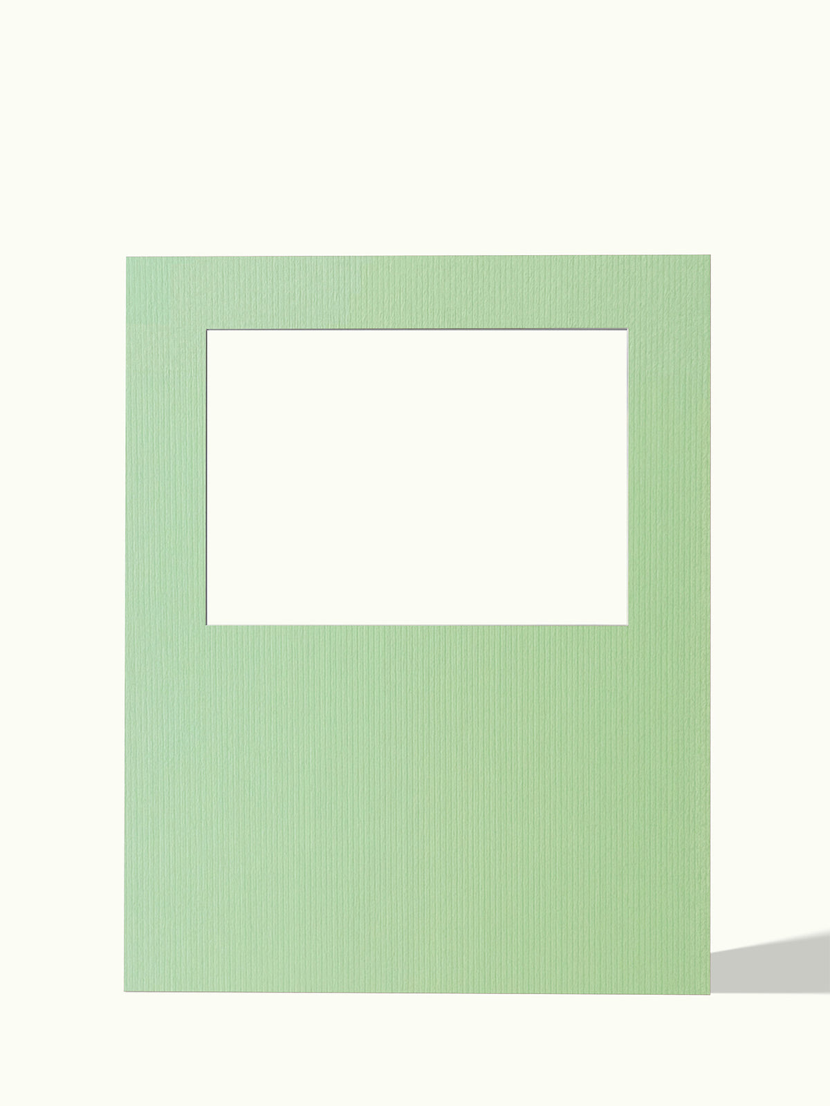 A4 Poster Passepartout quer, oben, 40x50 cm, Farbe Sage Green