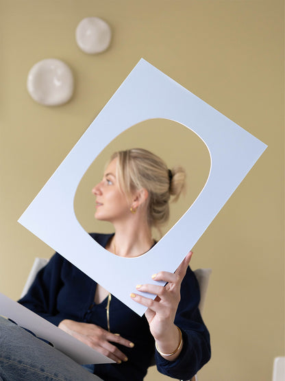 Asymmetrisch rond, organische vorm - passe-partout