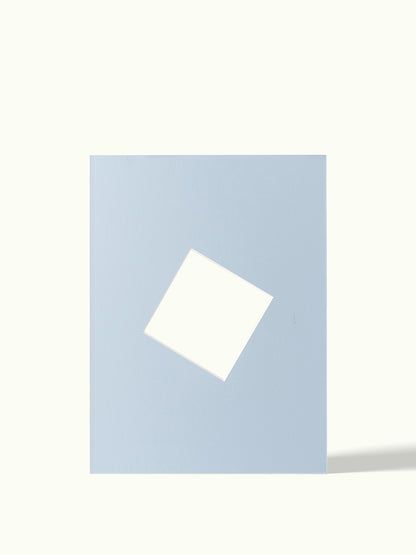 Schuine kubus, angled shape - passe-partout