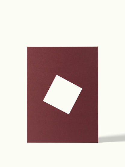 Schuine kubus, angled shape - passe-partout