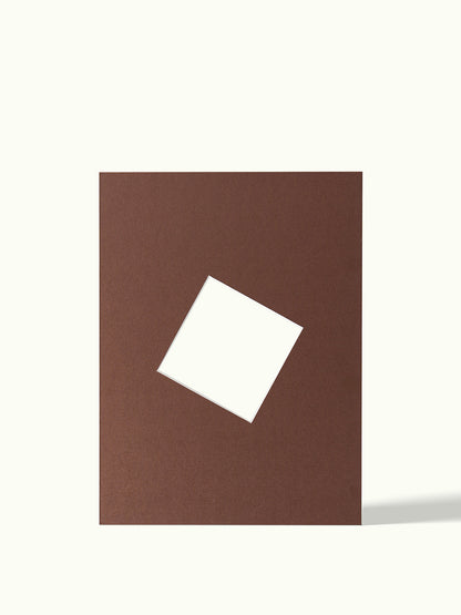 Schuine kubus, angled shape - passe-partout