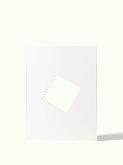 Schuine kubus, angled shape - passe-partout