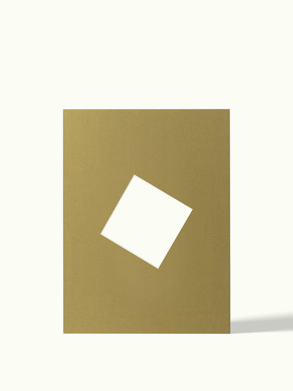 Schuine kubus, angled shape - passe-partout