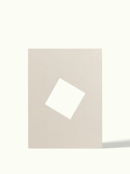 Schuine kubus, angled shape - passe-partout