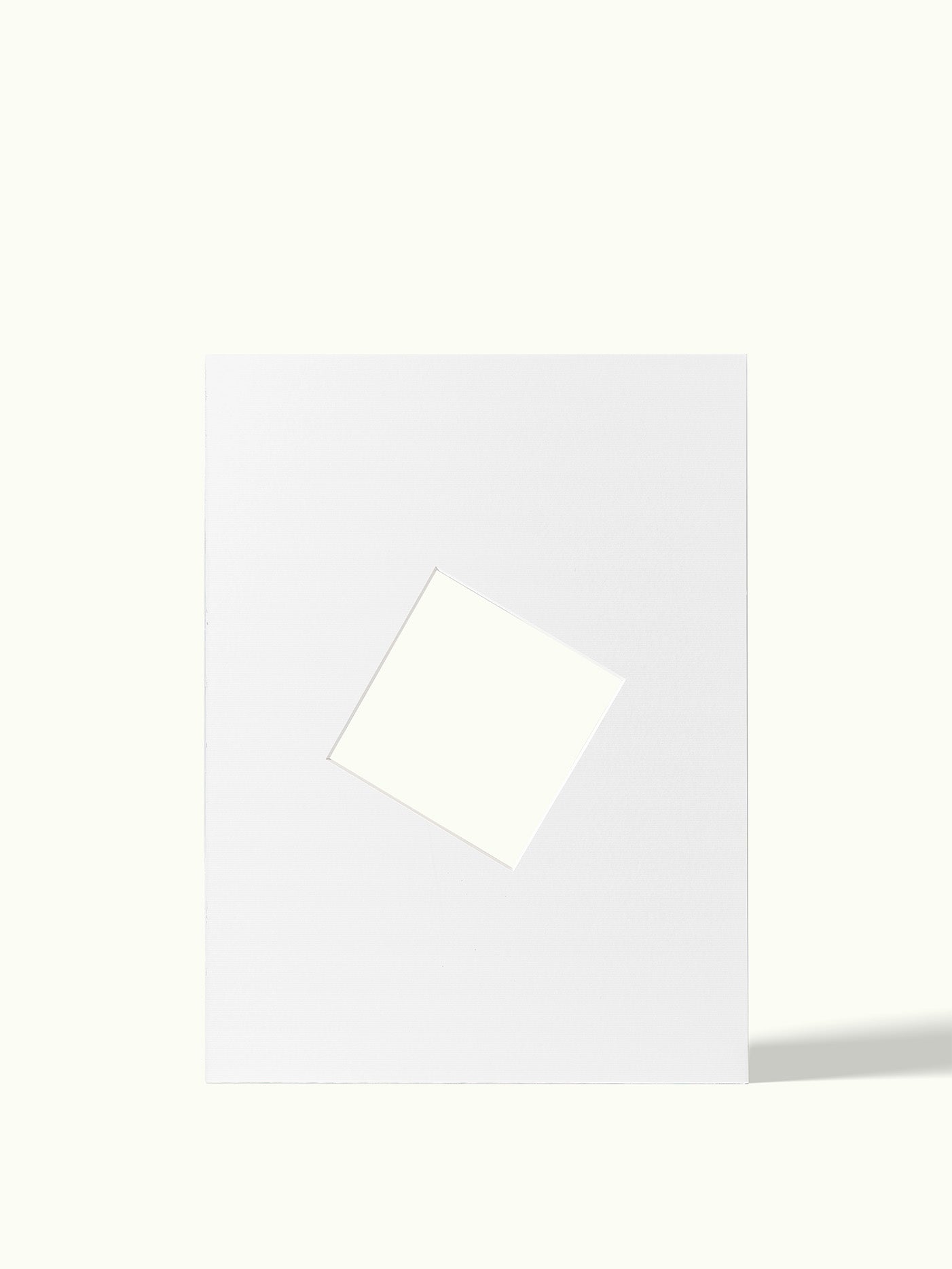 Schuine kubus, angled shape - passe-partout