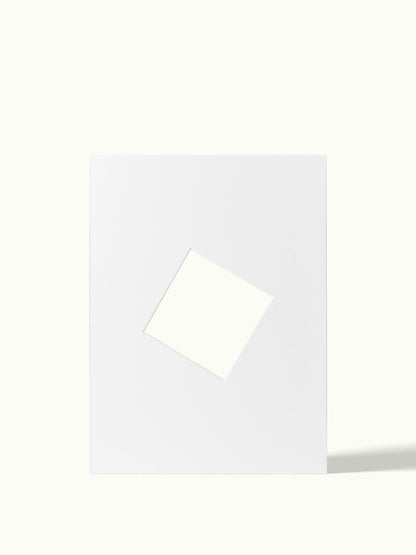 Schuine kubus, angled shape - passe-partout