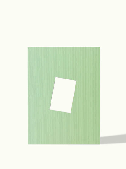 10x15 foto passe-partout, schuin, kleur Sage Green