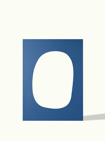 Asymmetrisch rond, organische vorm - passe-partout