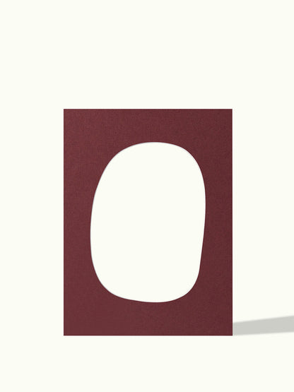 Asymmetrisch rond, organische vorm - passe-partout