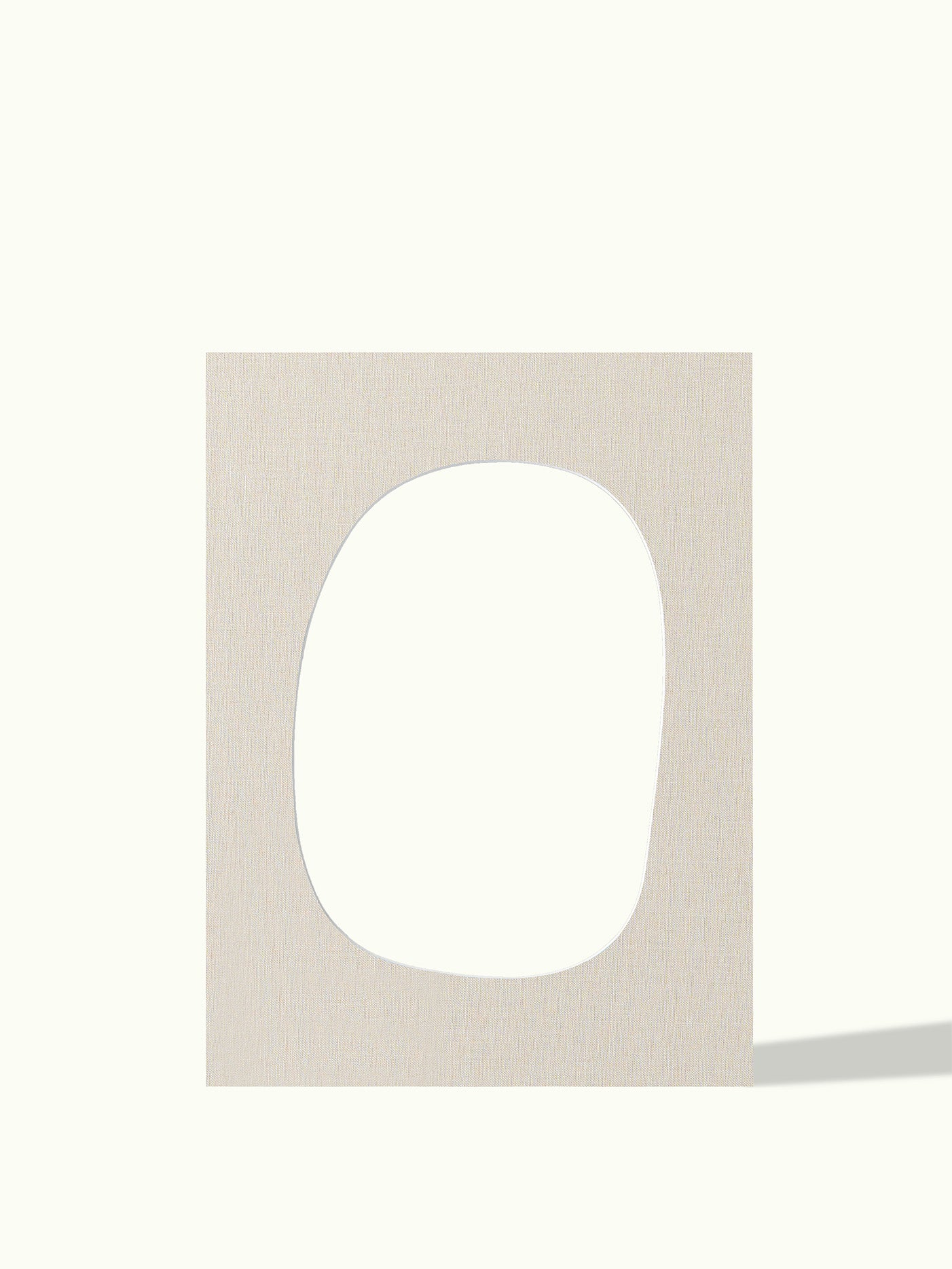 Asymmetrisch rond, organische vorm - passe-partout