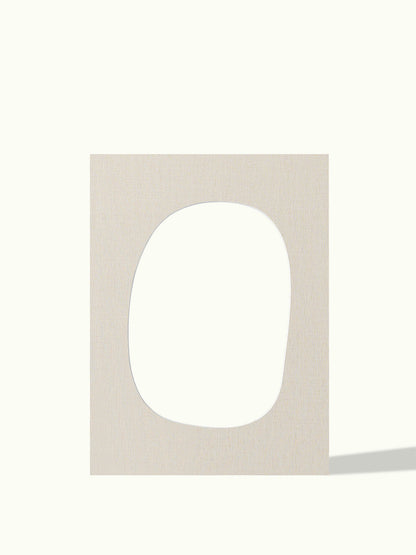 Asymmetrisch rond, organische vorm - passe-partout