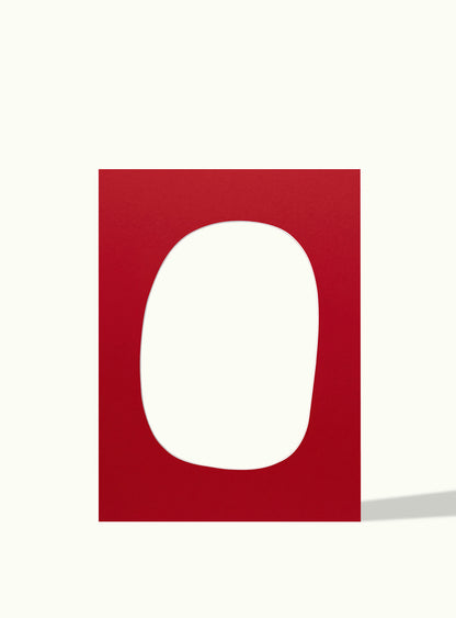 Asymmetrisch rond, organische vorm - passe-partout