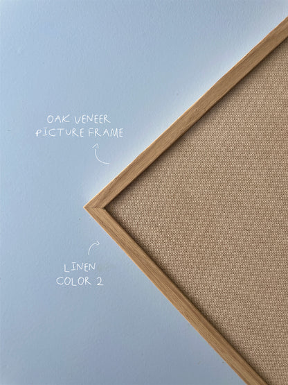 Wissellijst handgemaakt aluminium met eiken fineer