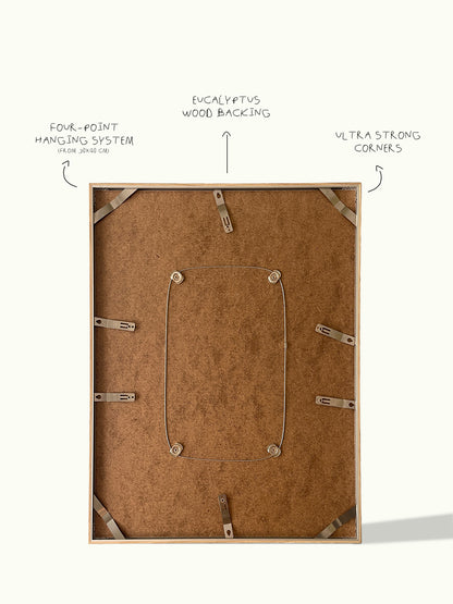 Wissellijst handgemaakt aluminium met wengé fineer