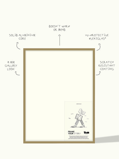 Wissellijst handgemaakt aluminium - olijfgroen