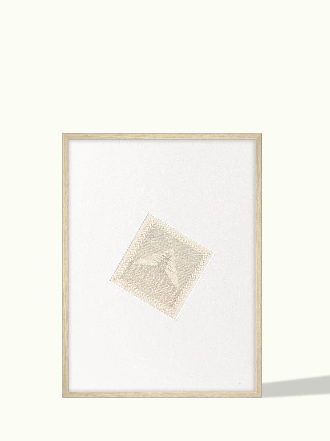 Wissellijst handgemaakt aluminium met eiken fineer