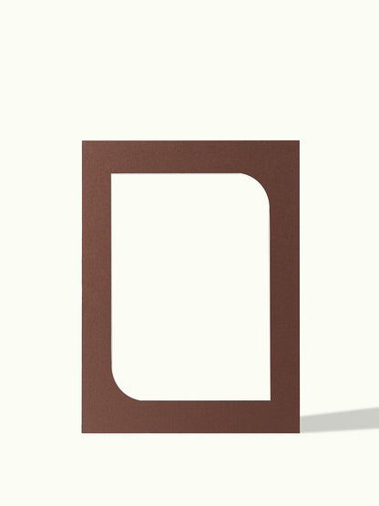 Ronde hoeken frame, organische vorm - passe-partout