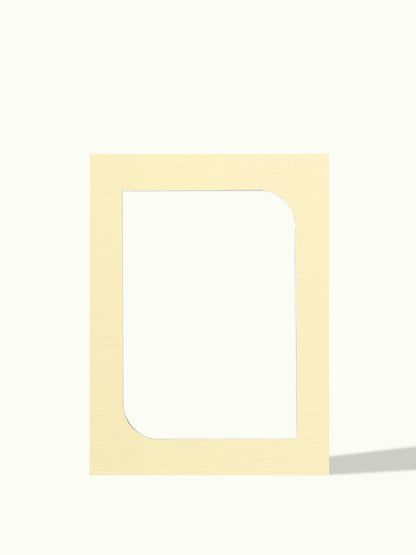 Round corner frame, organic shape - passe-partout