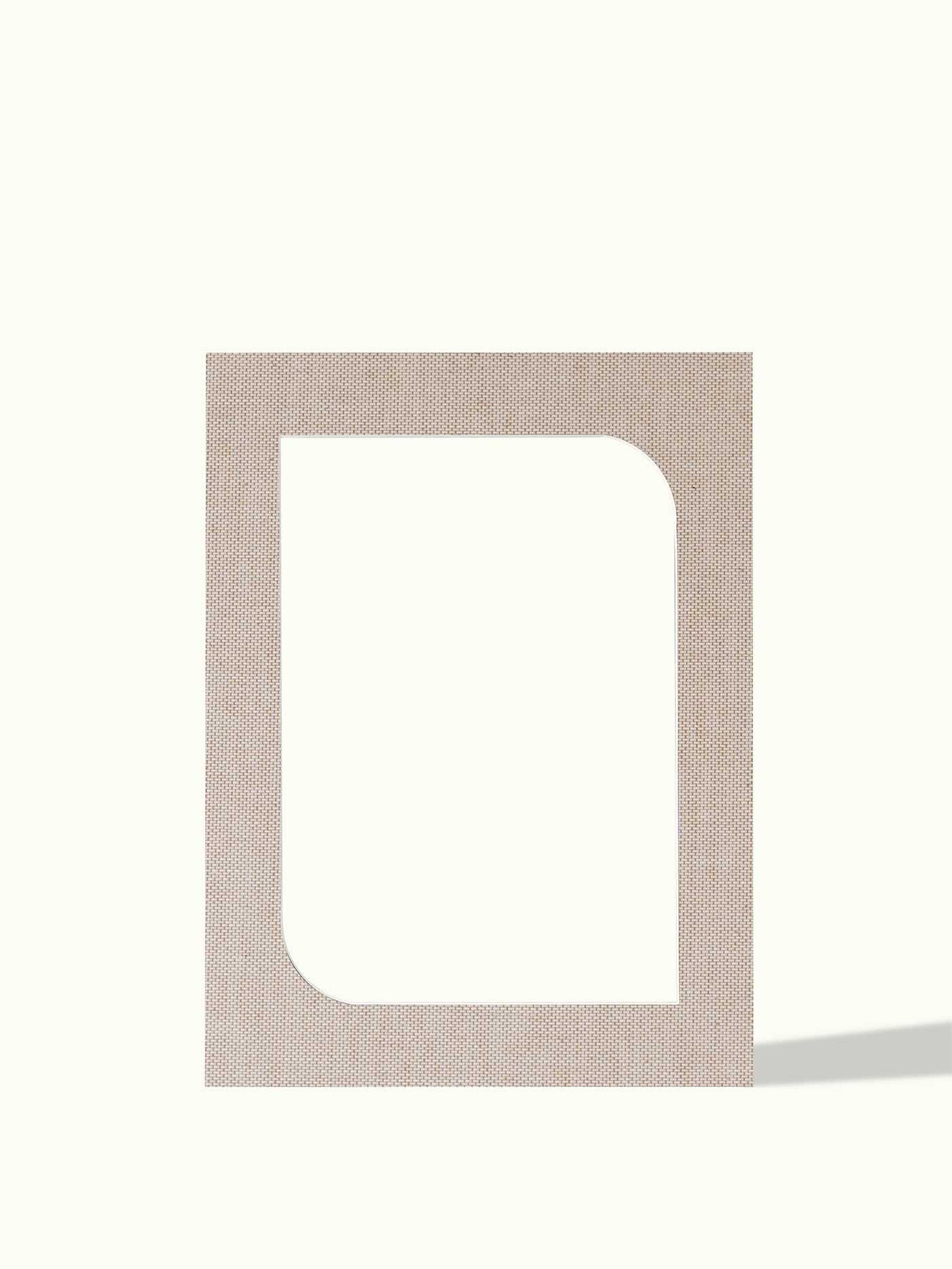 Round corner frame, organic shape - passe-partout