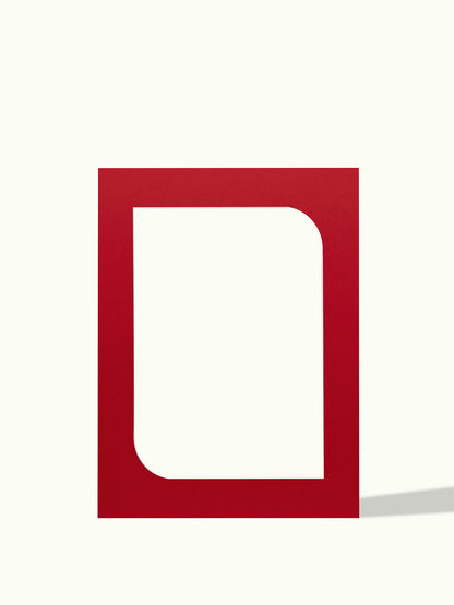 Ronde hoeken frame, organische vorm - passe-partout