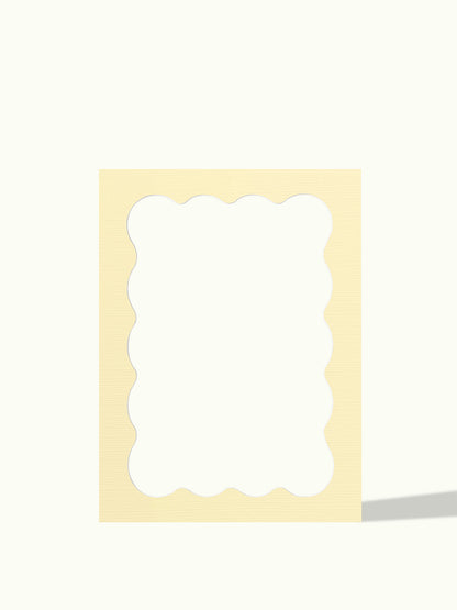 Wavy frame organic shape - passe-partout